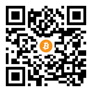 bitcoin:12HfAkp5FScewf9qegmeXYfy88UmaXvmZR black Bitcoin QR code