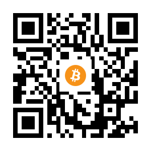 bitcoin:12HyGRgkHZjXAyWzz8ewc89xShBX7TuCoa black Bitcoin QR code