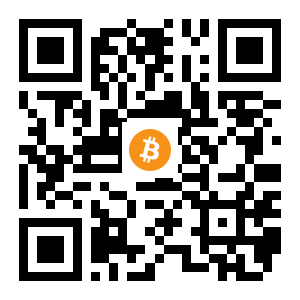 bitcoin:12J1jTf9YUDeWWWD6X8WBksAU2TJaWE6Fd black Bitcoin QR code