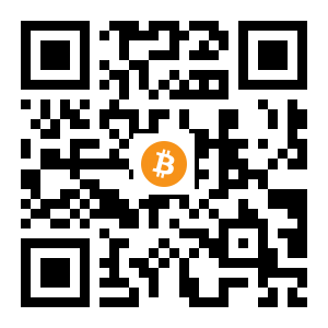 bitcoin:12JF3cdozzaqjzHPKbjUVCHu2XFopeGy2b black Bitcoin QR code