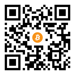 bitcoin:12Jy5F4GdwEV8kqS8TwYVazDTbCAyfLFqG black Bitcoin QR code