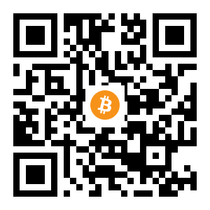 bitcoin:12K77pKcM3gh3Jfh53AjErbsWw67PYUys3 black Bitcoin QR code