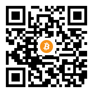 bitcoin:12L9MFcWgT18UJCPA59jGgefKGVQDjby9R black Bitcoin QR code