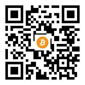 bitcoin:12LGtnusgHL3FWN26SRc9WpAGrWxNptrCK black Bitcoin QR code