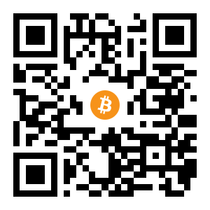 bitcoin:12MFZvvQ3VEptG4ABXzN26TtD7xv8u931p black Bitcoin QR code