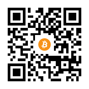 bitcoin:12MNAfvdArsXCXiRorEsEFZfgYBCnETcBA black Bitcoin QR code
