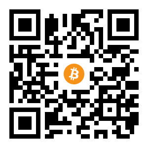 bitcoin:12MkpEvX9uLDhBDQ1csRo38rogimJQz61V black Bitcoin QR code