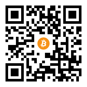 bitcoin:12Mpqv5bA4c1QsAvHiWoB23RwnPd4pCVJP black Bitcoin QR code