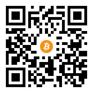 bitcoin:12MzMMk1Ur4Bu6dMtLkWAk5TWpnMihPQZm black Bitcoin QR code