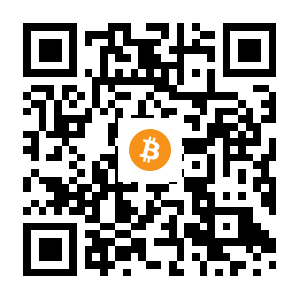 bitcoin:12NB9TUtfZrqnGukojQ4jHzXHMsvhEV3We black Bitcoin QR code