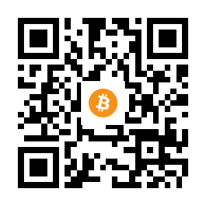 bitcoin:12NvJvgFXjSuY5MHgiVvQWTiAvsJz5Nj1D black Bitcoin QR code