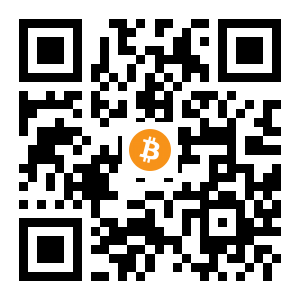 bitcoin:12R4myYgLYRnyE1rhBXDA8f48ra56P8CiD black Bitcoin QR code