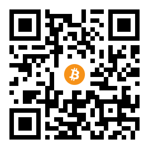 bitcoin:12R68pTveVirLQcZcoc7Bj2HNSVAfuFVLQ black Bitcoin QR code