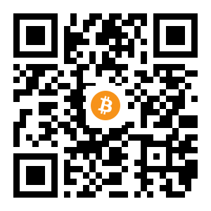 bitcoin:12SHU3MUd8TJdisXRScK3mawjkH5H9vkAn black Bitcoin QR code