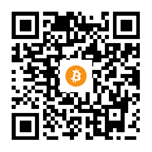 bitcoin:12UFj1mMBPknQYkbHdQzJ6qPai2x7W3rkE black Bitcoin QR code