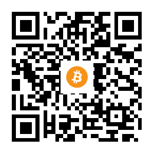 bitcoin:12VRM1EGRfAKrbJNL886qQHHgdXjmx5f4w black Bitcoin QR code