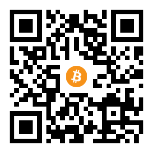 bitcoin:12Vp53kWhP9EcXUVeJdpshFsuuTaczeWgP black Bitcoin QR code
