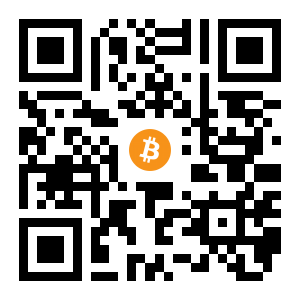 bitcoin:12VyQ2D58hyWTUB5c1tLSX1mv8D3392a7P black Bitcoin QR code