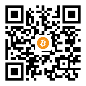 bitcoin:12YGfHhaFrjNtgLCXSJtRcLWKZNihspdSt black Bitcoin QR code