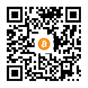 bitcoin:12aE41Sz518tw9pByV1FgrBkTc8zxPcJJA black Bitcoin QR code