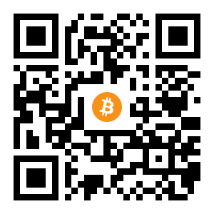 bitcoin:12as4Gjzc3Ax5B6qfoSpF2YCc7MLNHbbbZ black Bitcoin QR code
