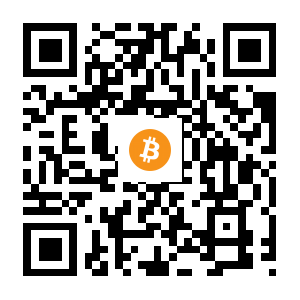 bitcoin:12bCBi57nBdJFKbeC8yrzQPFnHMyZuTEYZ black Bitcoin QR code