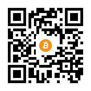 bitcoin:12bnpW3EEYvUzAz49UCmACSm6Gs5nnqQSF black Bitcoin QR code