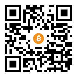 bitcoin:12cfda4HsnXQSbuDkdj6tbAbdfnxN2Hz6Y black Bitcoin QR code