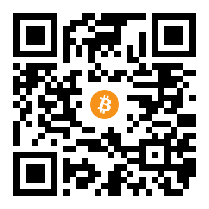 bitcoin:12cuFJ3txP1fsPoPYm1NfUZtXCjWVz2jY8 black Bitcoin QR code