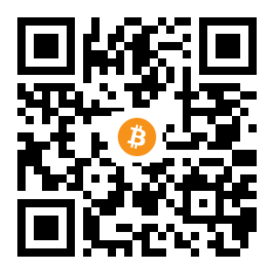 bitcoin:12d4ohe3aRKKfJxF3hS1fpS1N8pKU8YEKj black Bitcoin QR code