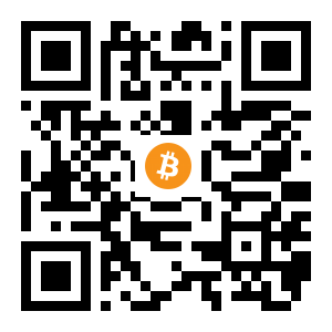 bitcoin:12d5vBrzQ2asNL1oh8Gh6DamSeaxTE7sXw black Bitcoin QR code