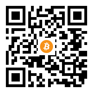 bitcoin:12dPitaQcJD94vxG3b9iVX4nzYZdio2PA7 black Bitcoin QR code