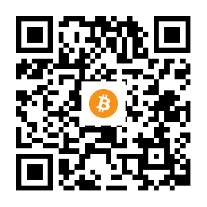 bitcoin:12ekWyTrjqaHXaT1uKkx4e9DKALSF4yq7E black Bitcoin QR code