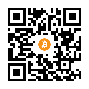 bitcoin:12gDYrzpS8Brg4W7H6NEnWQ1ajLdpBPFMg black Bitcoin QR code