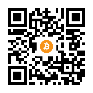 bitcoin:12gDwUFjHmYG65Arm8x3kiceYMLR7gbyPy black Bitcoin QR code