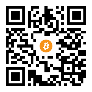 bitcoin:12gNNKXdZg3xpSDX9maSNvhkkfLQ5t44ju black Bitcoin QR code