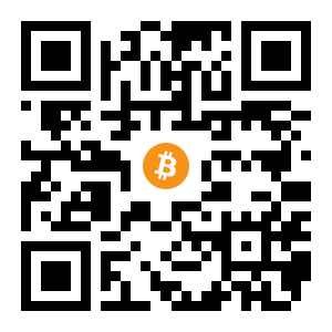bitcoin:12hhmMWov4ygg1jXCznNt62y9QueL4kk8a black Bitcoin QR code