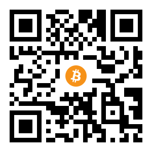 bitcoin:12hjuhwdtV5hk38ZJmzb8FjHyz8K1hPwyx black Bitcoin QR code