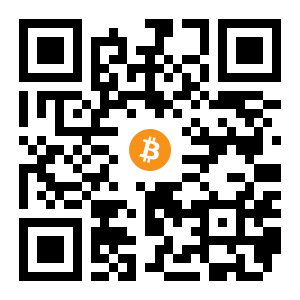 bitcoin:12hxghTZKY6r35eF76goC8XugNBaPwp2sU black Bitcoin QR code