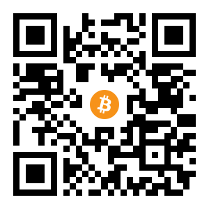 bitcoin:12iVoZiNx5yr63HG9Hj3pgYHZzZKdRP744 black Bitcoin QR code