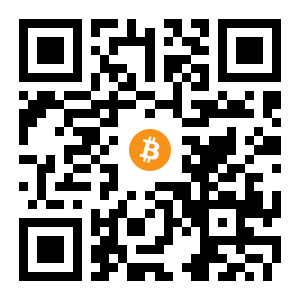 bitcoin:12iXzeuP2b5f8jUR5msgARzJHDJf5P2jjH black Bitcoin QR code