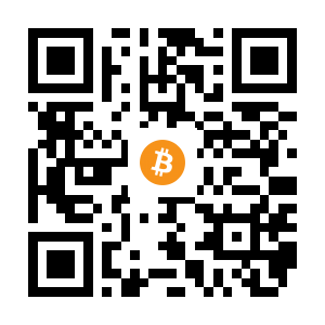 bitcoin:12jNR64thjJNfFZKYEfTJR4aotVgQVhmLA black Bitcoin QR code