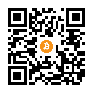 bitcoin:12jUW6BkgexQ4hWpuP1aK92BrcEzNJSr5f black Bitcoin QR code