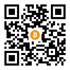 bitcoin:12kR1AwUgQ1DhakCLF23VBqwTydreP1iaw black Bitcoin QR code