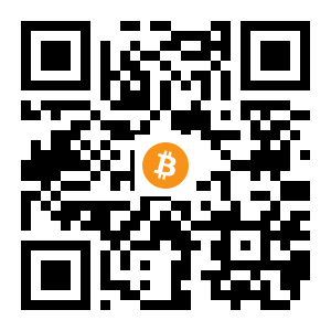 bitcoin:12mGByfmJH16c5hQApi4N2eHJKfKrrf1fm black Bitcoin QR code