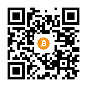 bitcoin:12mVZfHWZwjug85zduYb4m4AP3KrARXX1Y black Bitcoin QR code
