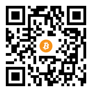 bitcoin:12miSUVJGZkp3WNDpz1pAYY6EFcuDjpkwX black Bitcoin QR code