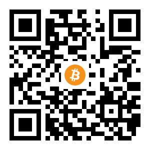 bitcoin:12oVWny4BMgzFXcdjECY6TjgW8zisg7ALn black Bitcoin QR code