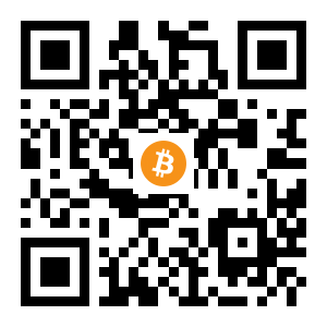 bitcoin:12owSAGQwAmnwHH6M2CJydg9F1oD73DiPE black Bitcoin QR code