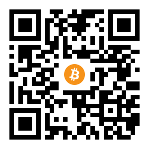 bitcoin:12pGNqXbRU5g4LktNxBNXmdWpCZUvp2joP black Bitcoin QR code